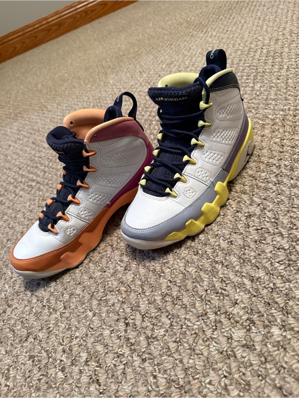 Jordan 9 Women’s Multicolor Retro Mid Top Sneakers